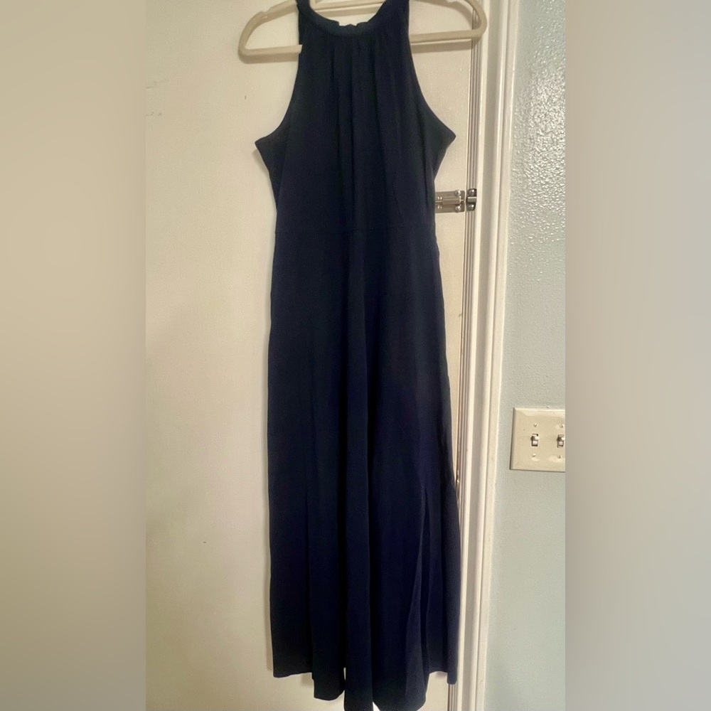 Elegant Navy Blue Women's Dress